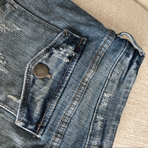 Forever 21 Jean Shorts Distressed Medium Wash 26 - Picture 5 of 5